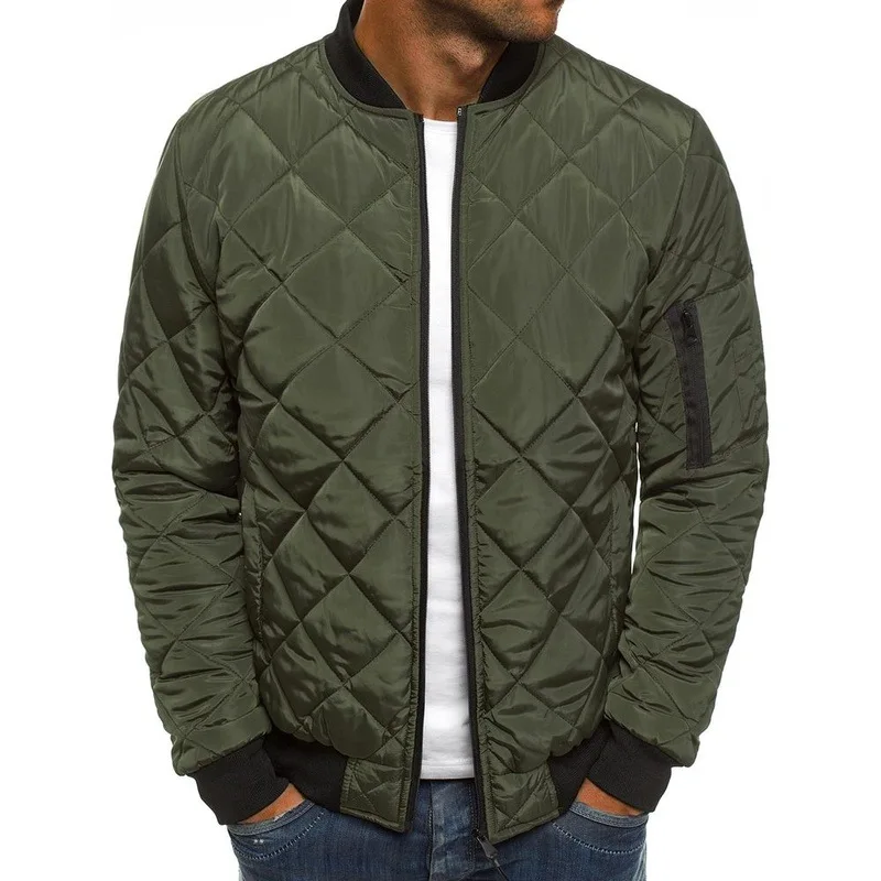 New Men Windbreaker Winter Coat Padded Puffer plaid Jacket Outwear Casual Zip Up Warm Coat Bomber Casual Fashion Cotton Clothes
New Men Windbreaker Winter Coat Padded Puffer plaid Jacket Outwear Casual Zip Up Warm Coat Bomber Casual Fashion Cotton Clothes