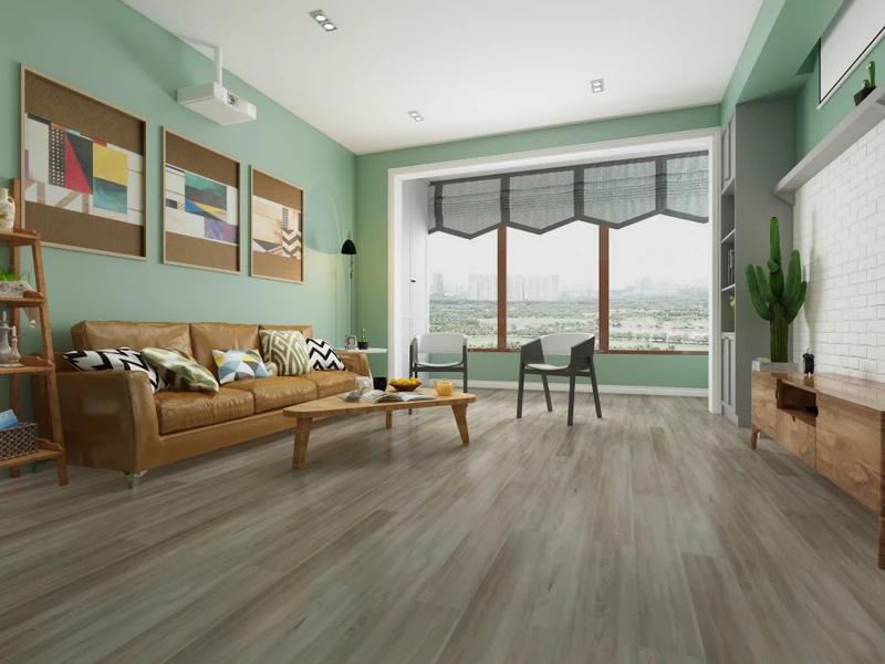 luxury cheap pvc click floor