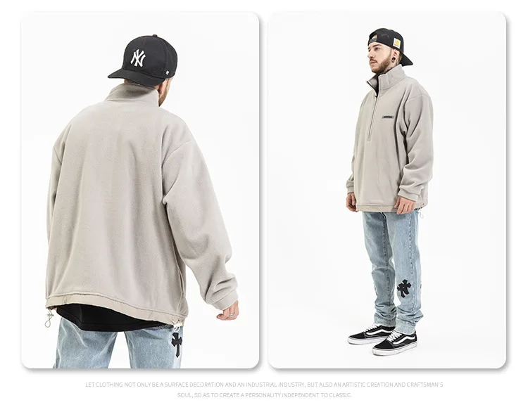 Winter hot selling fleece blanked hoodie 90% polyester men's hoodies half zip up hoodie, Gray black
Winter hot selling fleece blanked hoodie 90% polyester men's hoodies half zip up hoodie, Gray black