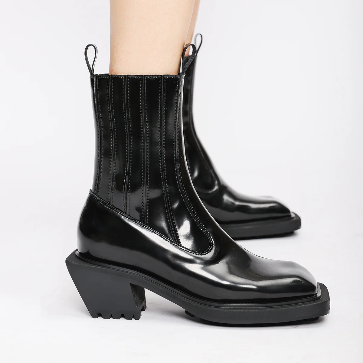 Chelsea Boots 2021 Autumn And Winter New High Heeled Thick Heel Square Toe Sleeve Elastic Short Boots Women Boots
Chelsea Boots 2021 Autumn And Winter New High Heeled Thick Heel Square Toe Sleeve Elastic Short Boots Women Boots