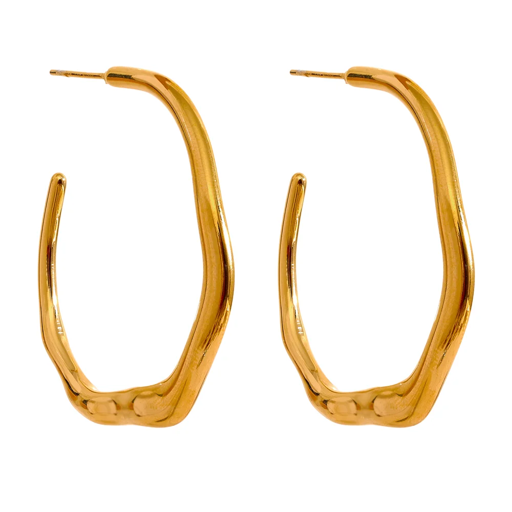 JINYOU 2457 Minimalist Stainless Steel C Shape Geometric Thin Earrings Waterproof Metal 18K PVD Plated Simple Chic Daily Jewelry
JINYOU 2457 Minimalist Stainless Steel C Shape Geometric Thin Earrings Waterproof Metal 18K PVD Plated Simple Chic Daily Jewelry