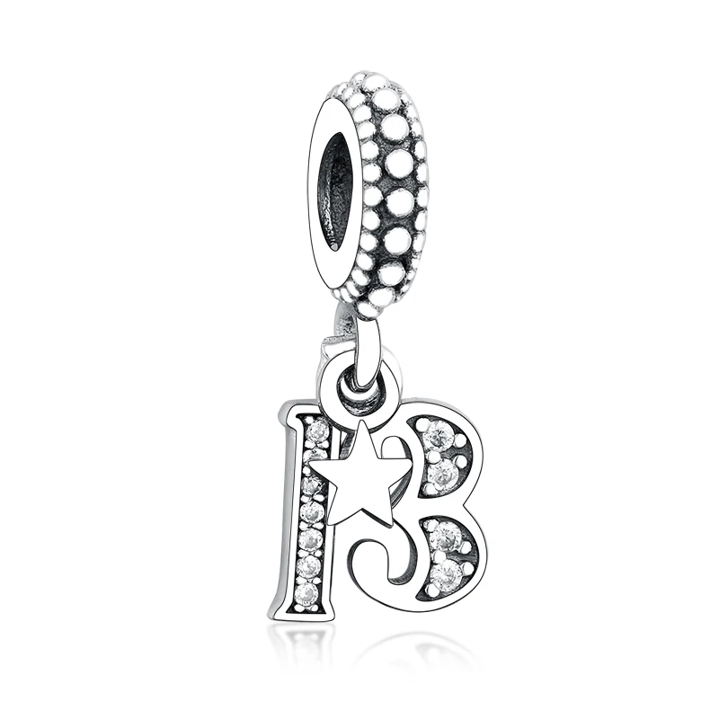 Fine Jewelry Silver Necklace Pendant Fit Original Pandora Charms Bracelets 925 Sterling Silver 13TH Star Dangle Charms
Fine Jewelry Silver Necklace Pendant Fit Original Pandora Charms Bracelets 925 Sterling Silver 13TH Star Dangle Charms