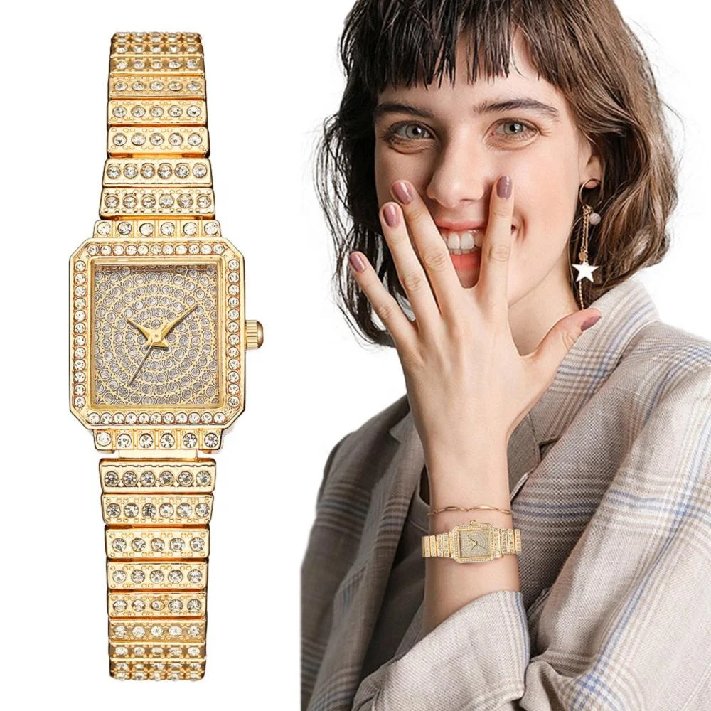 8432 Luxury Gold crystal bracelet Ladies Quartz gold diamond watch Best Gift for iced out Watches
8432 Luxury Gold crystal bracelet Ladies Quartz gold diamond watch Best Gift for iced out Watches