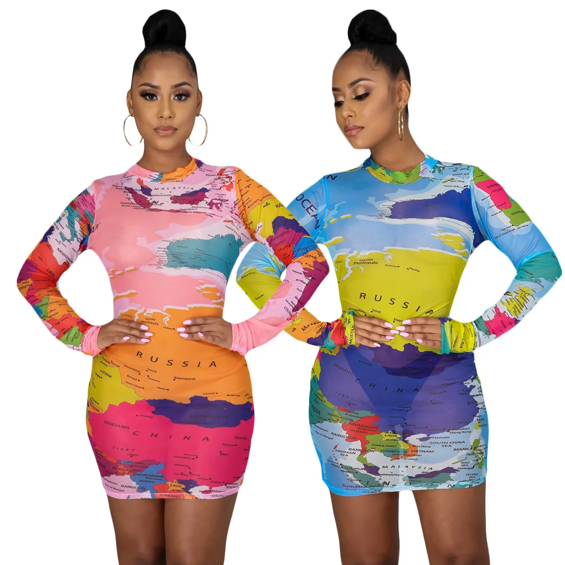 China Custom Tight Long Sleeve Round Neck Fashion Casual Sexy Ladies Dress, Picture color
China Custom Tight Long Sleeve Round Neck Fashion Casual Sexy Ladies Dress, Picture color