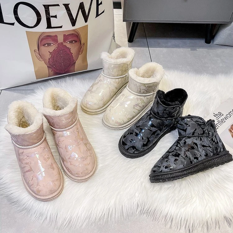 New Fleece Lined Padded Flat Bottomed Warmthy Waterproof Plush Shoes Women Winter Snow Boots, Customized color
New Fleece Lined Padded Flat Bottomed Warmthy Waterproof Plush Shoes Women Winter Snow Boots, Customized color