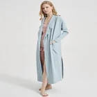 Bathrobe Terry Terry Comfortable Luxury Spa Bathrobe Pure Color Cotton Terry Kimono Women's Robe Monney Robe