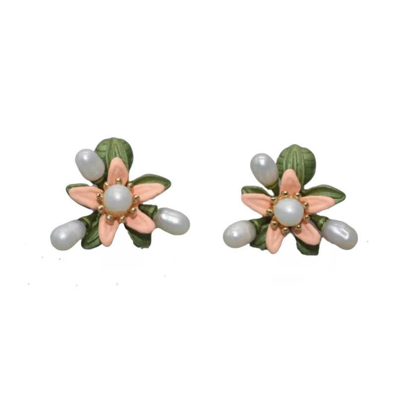 Wholesale Orange Blossom Leaves Fresh Water Pearl Green Antique Paint Vintage Earrings Brooch
Wholesale Orange Blossom Leaves Fresh Water Pearl Green Antique Paint Vintage Earrings Brooch