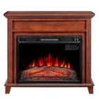 french style decorative insert wood built in electric fireplace with mantel tv stand