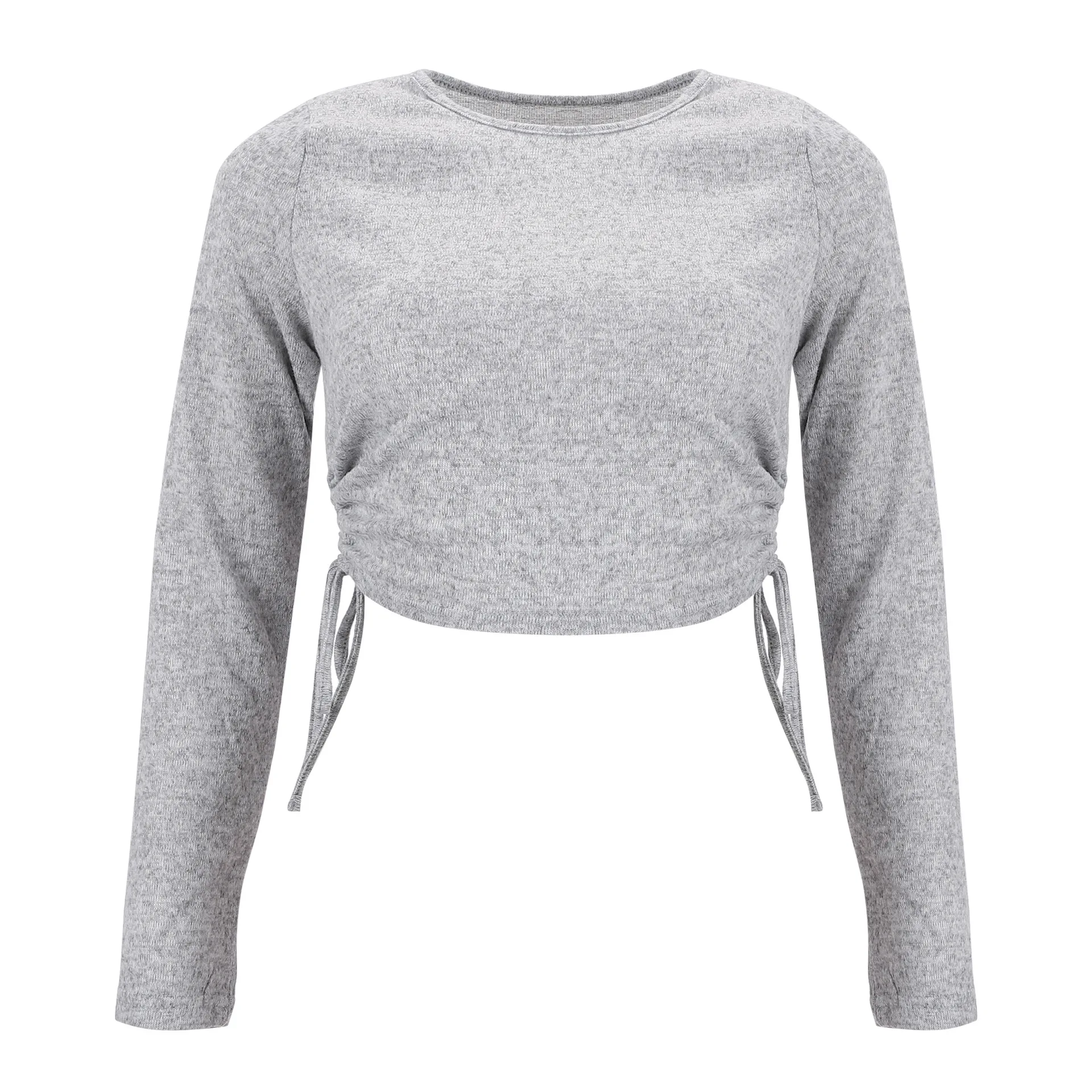 Wholesale Autumn Sexy Women Long Sleeve Blouse Short Crop Tops Gray Drawstring Casual Shirt, Pictures
Wholesale Autumn Sexy Women Long Sleeve Blouse Short Crop Tops Gray Drawstring Casual Shirt, Pictures