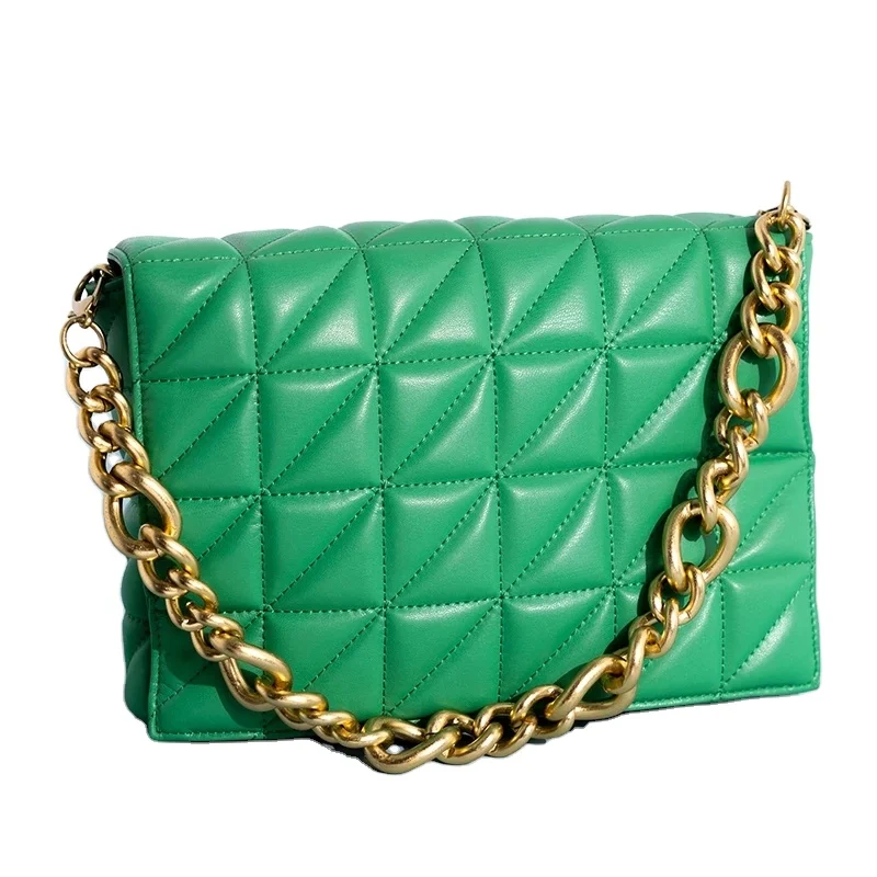 Branded Women's Shoulder Bags 2021 Thick Chain Quilted Shoulder Purses And Handbag Women Clutch Bags Ladies Hand Bag
Branded Women's Shoulder Bags 2021 Thick Chain Quilted Shoulder Purses And Handbag Women Clutch Bags Ladies Hand Bag