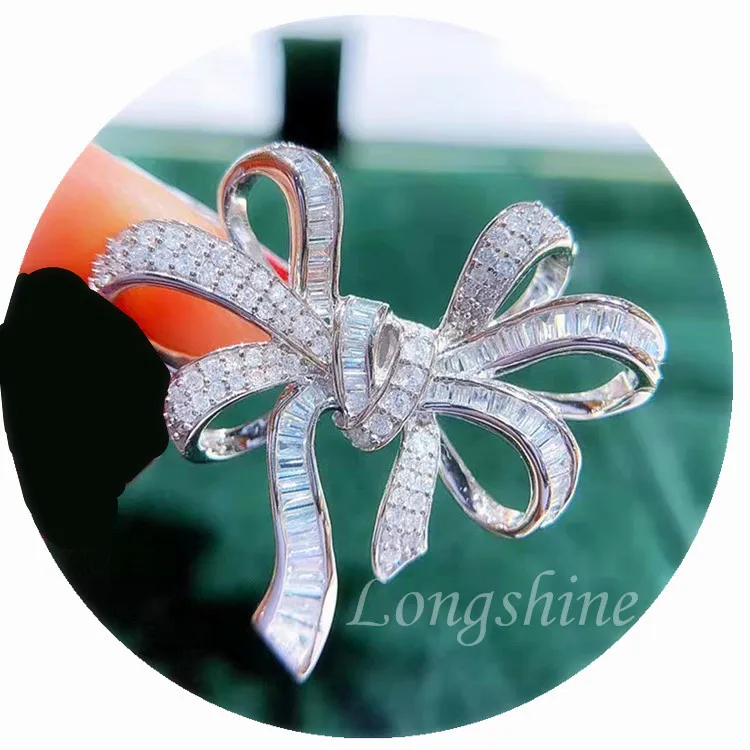 Newest Elegant Bow Shape Bling Diamond Necklace 18K Gold Pendant Girlfriend Anniversary Gift, White
Newest Elegant Bow Shape Bling Diamond Necklace 18K Gold Pendant Girlfriend Anniversary Gift, White