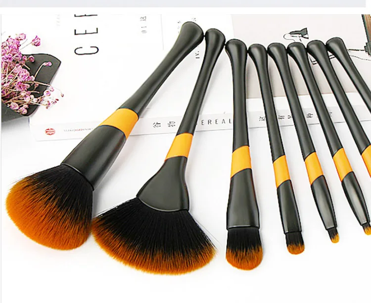 HZM 8PCS 2021 New Hot Selling Custom Label Small Waist Series Makeup Brush set customized logo wholesale Fan Powder Eye brushes, Black, pink
HZM 8PCS 2021 New Hot Selling Custom Label Small Waist Series Makeup Brush set customized logo wholesale Fan Powder Eye brushes, Black, pink