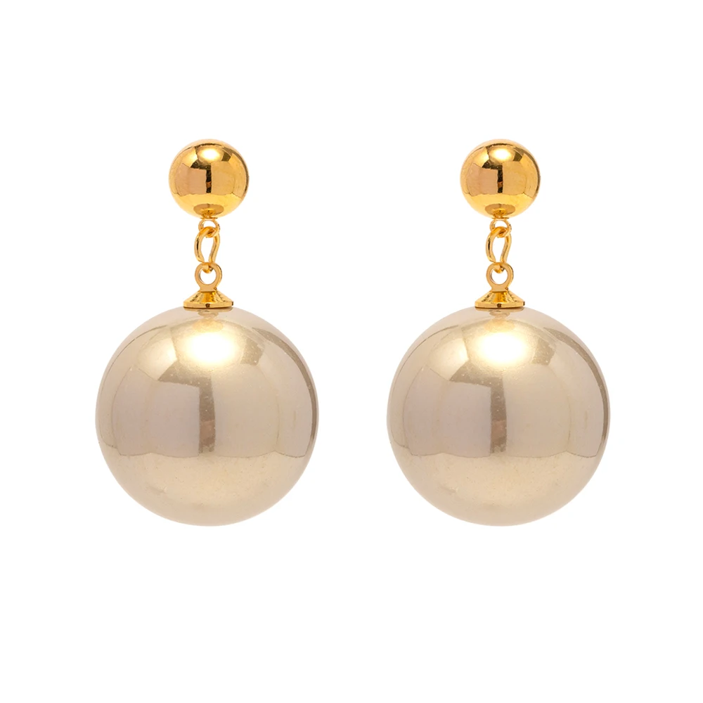 Classic 18k Copper Gold Plated Big Size Champagne Color Pearl Pendant Earring Delicate Design Drop Earring
Classic 18k Copper Gold Plated Big Size Champagne Color Pearl Pendant Earring Delicate Design Drop Earring