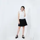 New Fashion Romantic White Stitching Women Custom Lace Blouse Female