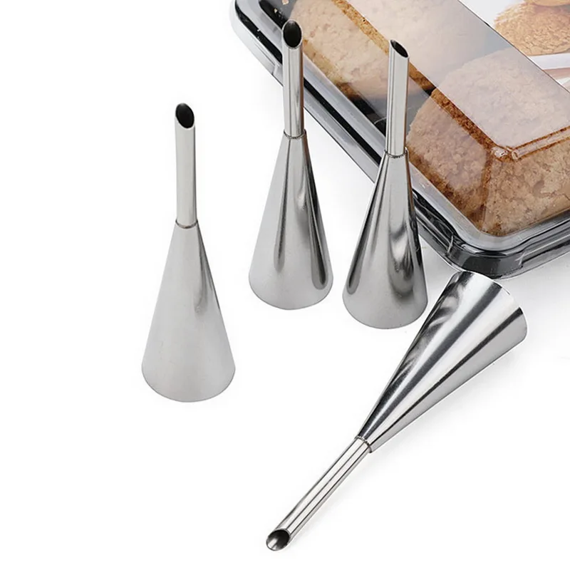Cream Icing Piping Tips Stainless Steel Long Puff Nozzle Baking Cake Decoration Supplies, Silver
Cream Icing Piping Tips Stainless Steel Long Puff Nozzle Baking Cake Decoration Supplies, Silver