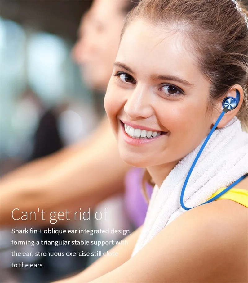 cheaper Bluetooth Earphones Wireless Headphones Magnetic Attraction Waterproof Sports Handsfree Headset with Mic Support TF card - ANKUX.COM