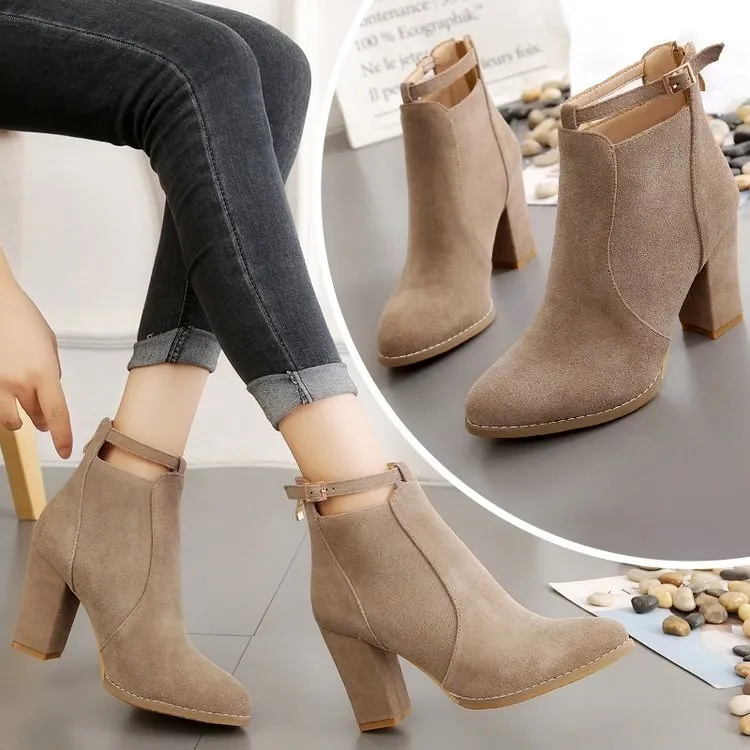 Autumn And Winter High Quality women boots Thick Heel Martin Boots Adult High Heel Ankle Boots
Autumn And Winter High Quality women boots Thick Heel Martin Boots Adult High Heel Ankle Boots