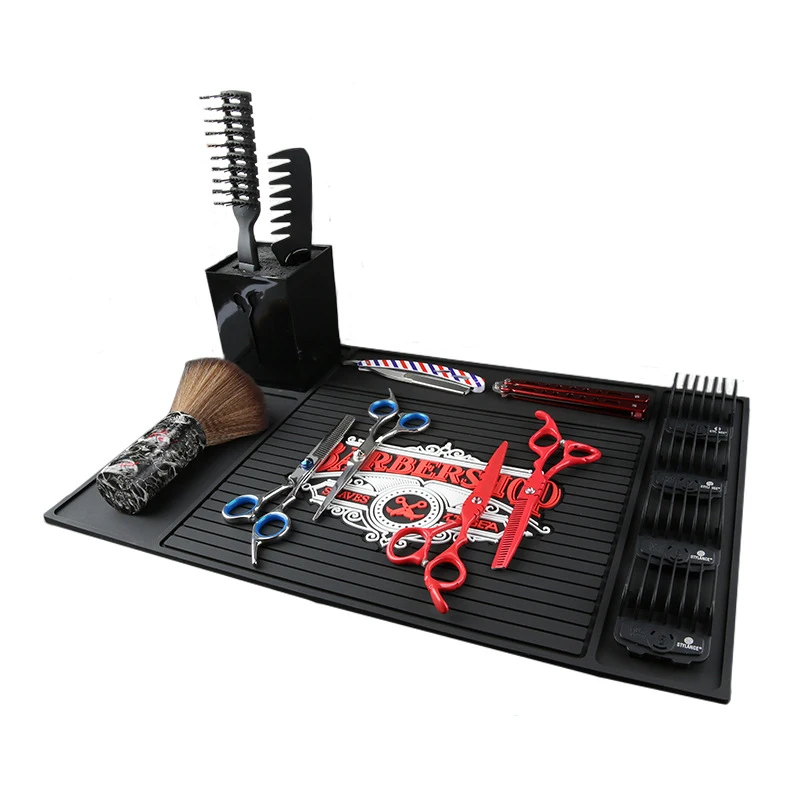 Factory Direct Sales Professional silicone scissors hair comb barber hairdressing tool non-slip mat magnetic silicone pad
Factory Direct Sales Professional silicone scissors hair comb barber hairdressing tool non-slip mat magnetic silicone pad