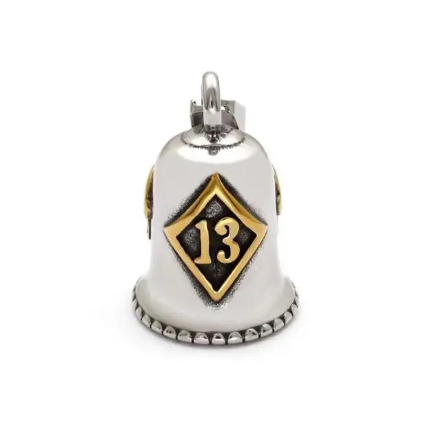 Factory direct sales Digital pendant ride gremlin bell pendant jewelry men's gold stainless steel pendant
Factory direct sales Digital pendant ride gremlin bell pendant jewelry men's gold stainless steel pendant
