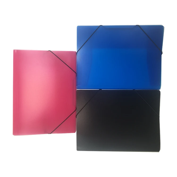 colorful transparent PP file folder