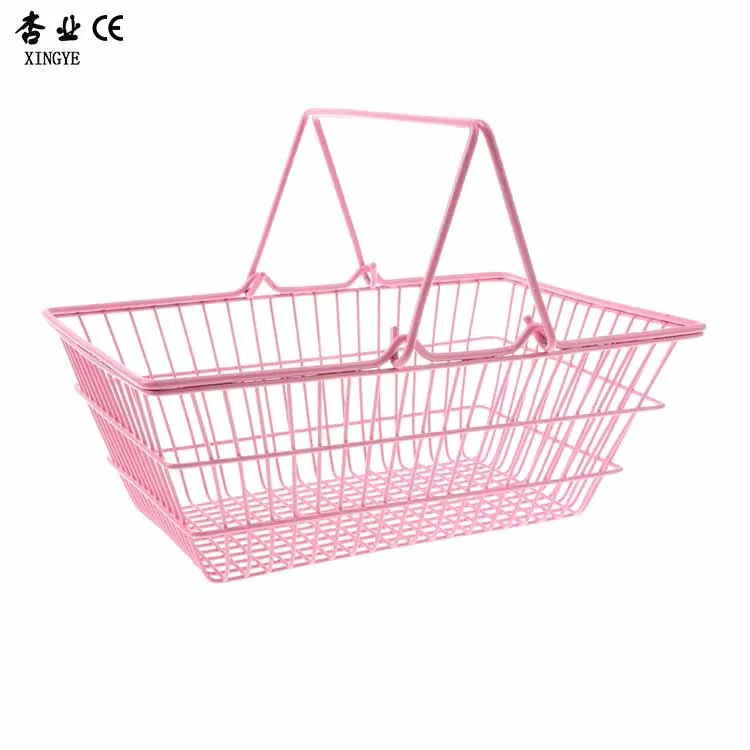 Factory custom size color stainless steel mini nail polishes pink shopping baskets for retail stores
Factory custom size color stainless steel mini nail polishes pink shopping baskets for retail stores