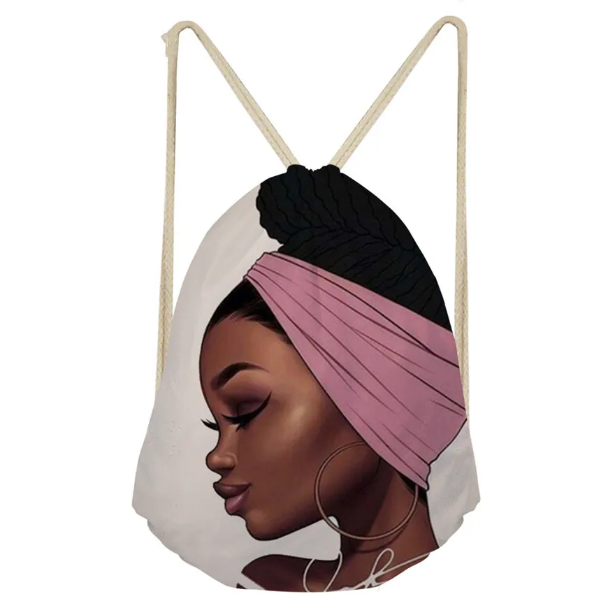 Black Art African Girl Printing Drawstring Bags Women Ethnic Style Beach Shoulder Bag Ladies Drawstring Bagpack 2021, Customized color
Black Art African Girl Printing Drawstring Bags Women Ethnic Style Beach Shoulder Bag Ladies Drawstring Bagpack 2021, Customized color