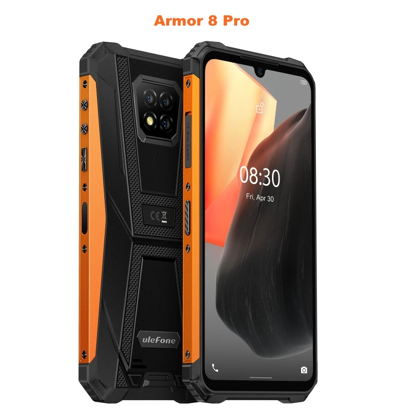 

IN Stock Ulefone Armor 8 Pro Rugged Phone 6GB 128GB IP68 Waterproof 5000mAh 6.1 inch Android 11 cellular rugged online phone