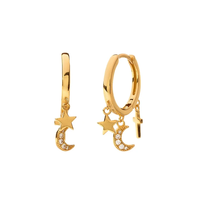 2021 popular light luxury INS personality cross star moon pendant diamond earrings for women
2021 popular light luxury INS personality cross star moon pendant diamond earrings for women