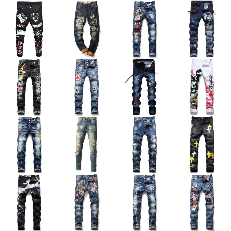 New hot selling African motorcycle style premium denim rip fashion men's jeans wholesale, Customized color
New hot selling African motorcycle style premium denim rip fashion men's jeans wholesale, Customized color