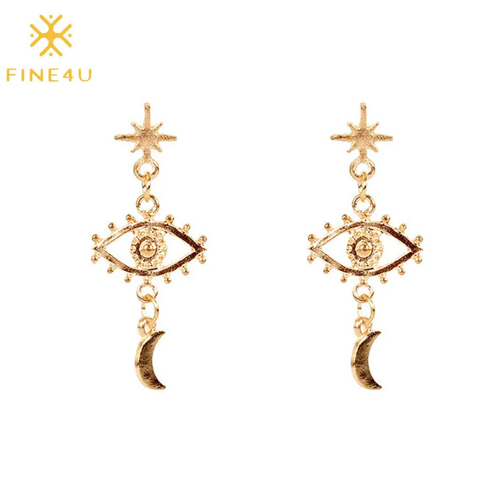 Gold plated alloy bisuteria eye moon long drop earrings 2020 fashion women earrings jewelry
Gold plated alloy bisuteria eye moon long drop earrings 2020 fashion women earrings jewelry