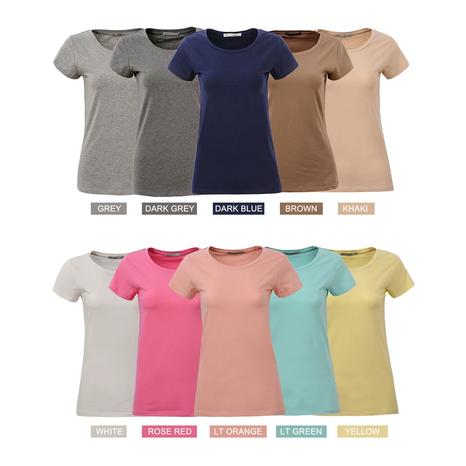 Custom Logo Printing Stock Sale High Quality Cotton Spandex Screwneck Short Sleeve T shirt Women Slim Fit Plain Women's t-Shirts
Custom Logo Printing Stock Sale High Quality Cotton Spandex Screwneck Short Sleeve T shirt Women Slim Fit Plain Women's t-Shirts