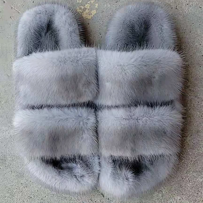 2021 new design wholesale latest style women real mink fur slides slippers fur fashion women's indoor shoes, Customized color
2021 new design wholesale latest style women real mink fur slides slippers fur fashion women's indoor shoes, Customized color