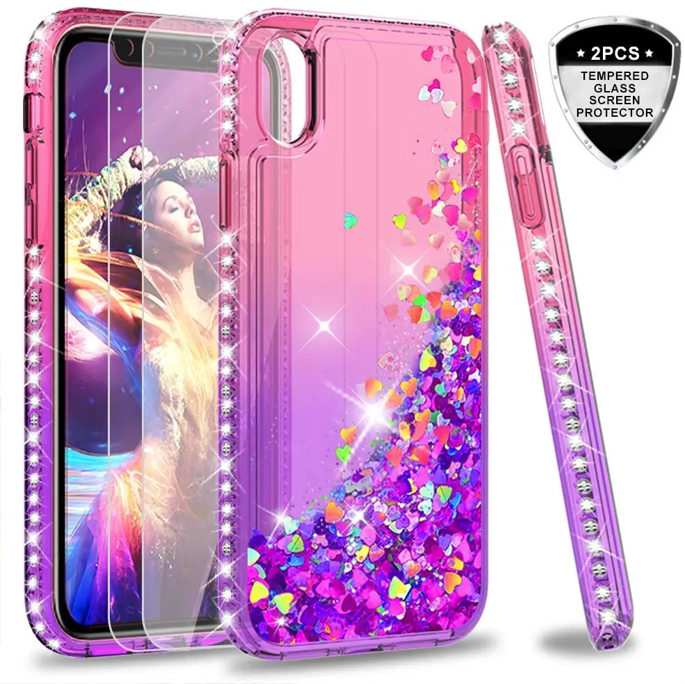 LeYi cell phone transparent case for iphone xs max rainbow clear cases with tempered glass
LeYi cell phone transparent case for iphone xs max rainbow clear cases with tempered glass