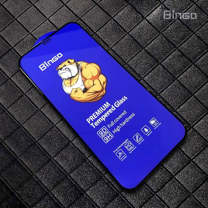 EM Hot selling japanese material shockproof premium Bingo 9D tempered glass screen protector for xiaomi poco m2, Black
EM Hot selling japanese material shockproof premium Bingo 9D tempered glass screen protector for xiaomi poco m2, Black