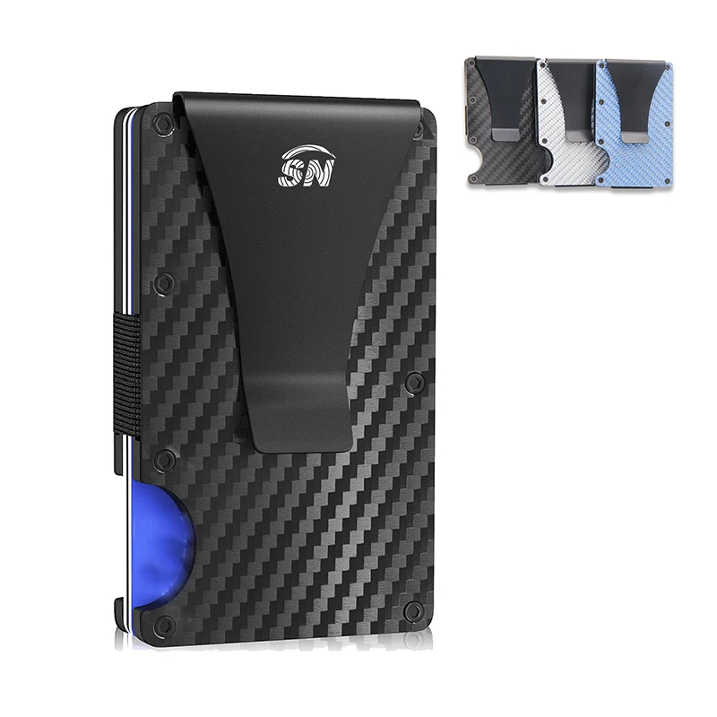 Carbon Fiber Wallet and Money Clip, RFID Blocking Front Pocket Minimalist Slim Credit Card Holder Aluminum Metal Wallet, Carbon fiber black
Carbon Fiber Wallet and Money Clip, RFID Blocking Front Pocket Minimalist Slim Credit Card Holder Aluminum Metal Wallet, Carbon fiber black