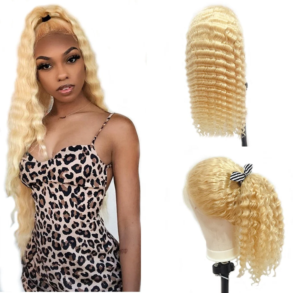 Brazilian Blonde 613 Deep Wave Wig Lace Front Human Hair Wigs Transparent Lace With Baby Hair Remy Human Hair Free Shipping
Brazilian Blonde 613 Deep Wave Wig Lace Front Human Hair Wigs Transparent Lace With Baby Hair Remy Human Hair Free Shipping