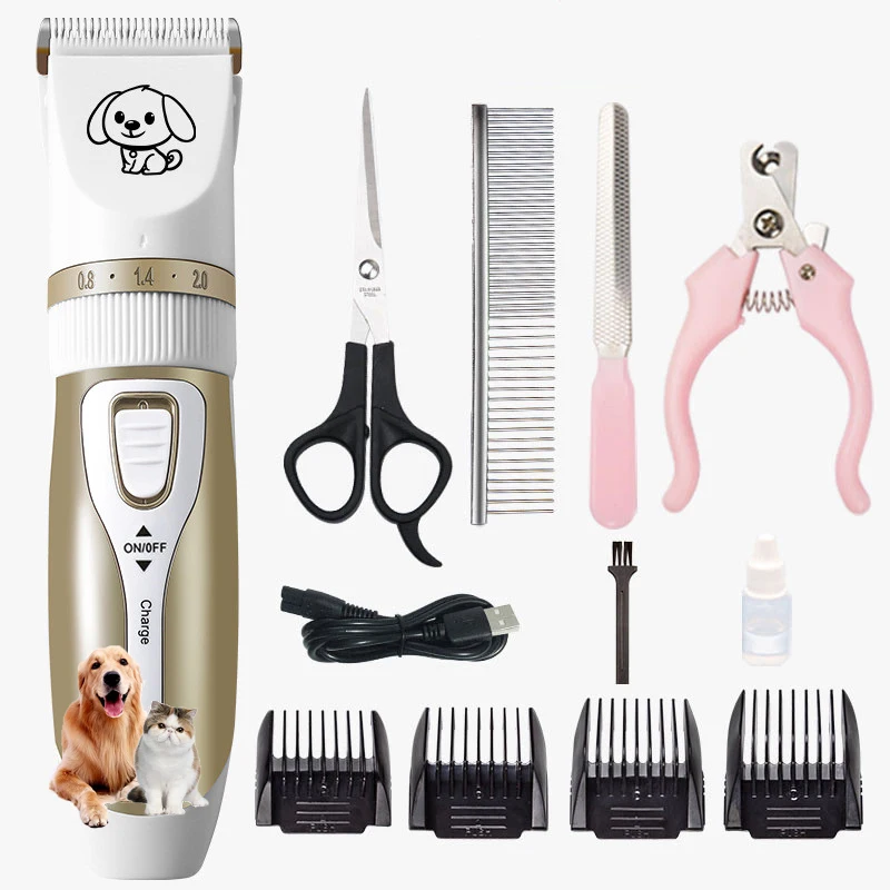 Reusable Rechargeable Low Noise Electric Dog Cat Pet Hair Trimmer Grooming Set Pet Hair Remover
Reusable Rechargeable Low Noise Electric Dog Cat Pet Hair Trimmer Grooming Set Pet Hair Remover