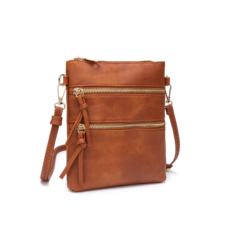 Retro PU leather strap for women's bimetallic zipper portable crossbody bag wholesale multifunctional envelope bag
Retro PU leather strap for women's bimetallic zipper portable crossbody bag wholesale multifunctional envelope bag