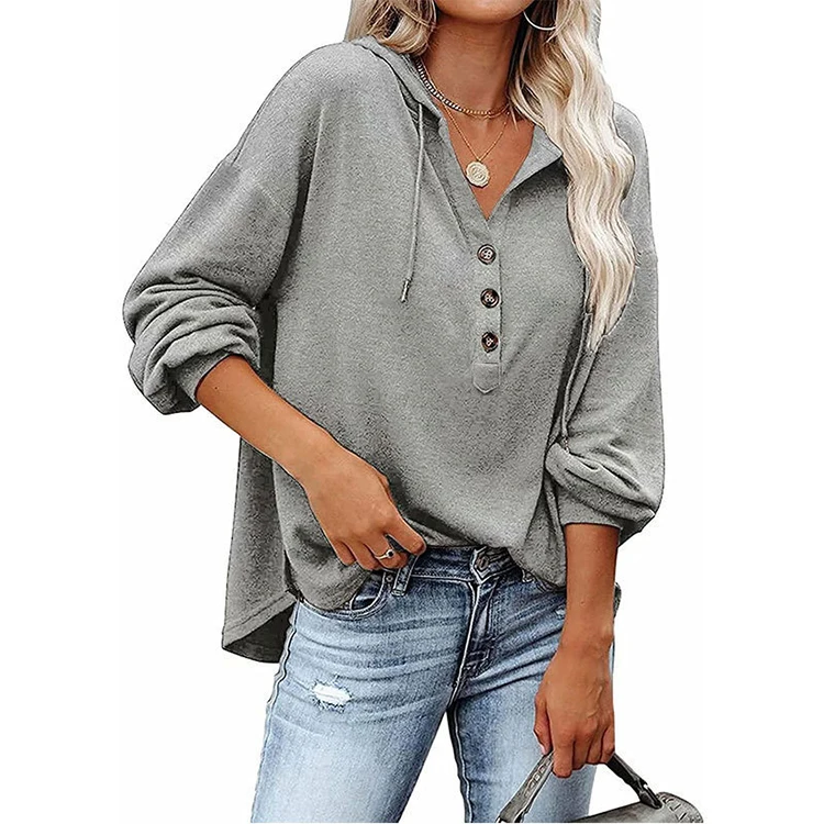 New Arrival Women's Loose Long-sleeved Buttons Bat-sleeved Casual Jacket Oversized Hoodie Women, Pink, grey , black , blue, customzied
New Arrival Women's Loose Long-sleeved Buttons Bat-sleeved Casual Jacket Oversized Hoodie Women, Pink, grey , black , blue, customzied