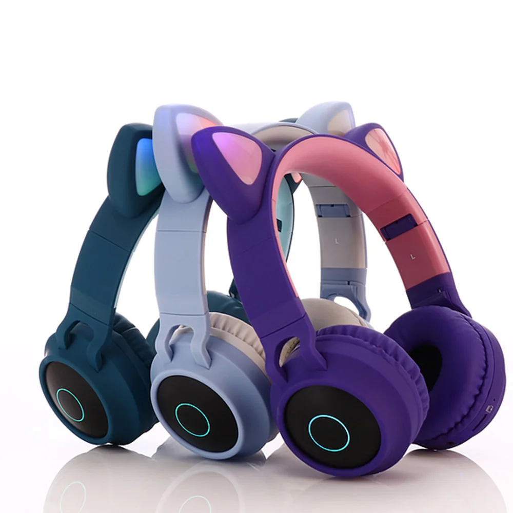 Cute Kawai Foldable BT028 Kids Earphones Flashing Glowing Cat Ear Headphone LED Light Wireless Headset Bluetooth, Blue and red
Cute Kawai Foldable BT028 Kids Earphones Flashing Glowing Cat Ear Headphone LED Light Wireless Headset Bluetooth, Blue and red
