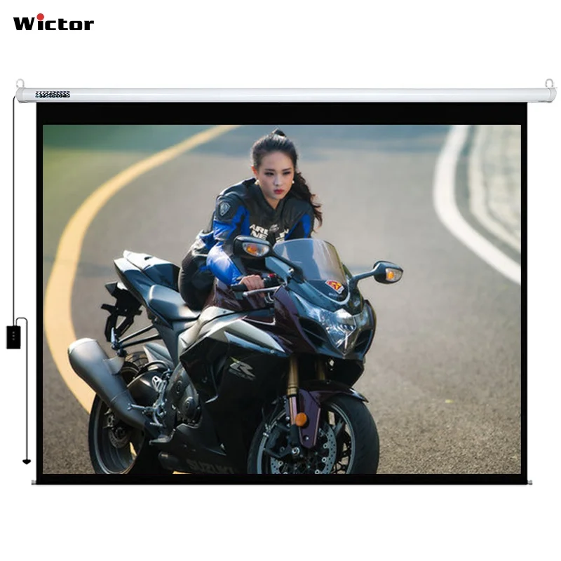 4:3 Easy to Install Wall-mounted 120-inch Commercial Electric Projection Screen External Remote Control Matt White 2440*1830 FCC
4:3 Easy to Install Wall-mounted 120-inch Commercial Electric Projection Screen External Remote Control Matt White 2440*1830 FCC