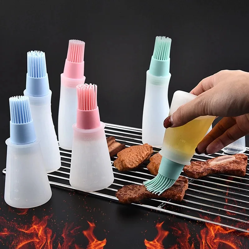 2022 New Fashion Creative Silicone Oil Bottle Brush Barbecue Oil Brush Kitchen Gadget Barbecue Seasoning Brush, Polychromatic
2022 New Fashion Creative Silicone Oil Bottle Brush Barbecue Oil Brush Kitchen Gadget Barbecue Seasoning Brush, Polychromatic