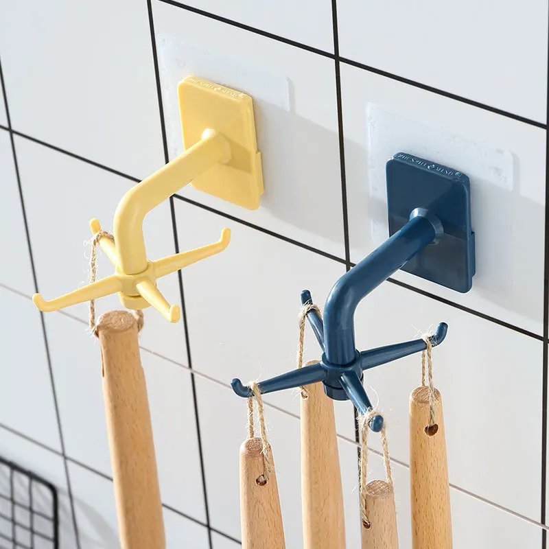 Fashion Free Punching Kitchen Wall Storage Ras Simple Creative Rotating Hook Spatula Spoon Kitchen Utensils Wall-mounted
Fashion Free Punching Kitchen Wall Storage Ras Simple Creative Rotating Hook Spatula Spoon Kitchen Utensils Wall-mounted