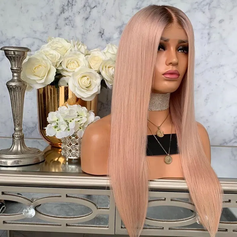 New Fake Scalp Human Hair Lace Frontal Wigs Vendors Wholesale Long hair Ombre Pink Remy Human Hair Wigs
New Fake Scalp Human Hair Lace Frontal Wigs Vendors Wholesale Long hair Ombre Pink Remy Human Hair Wigs