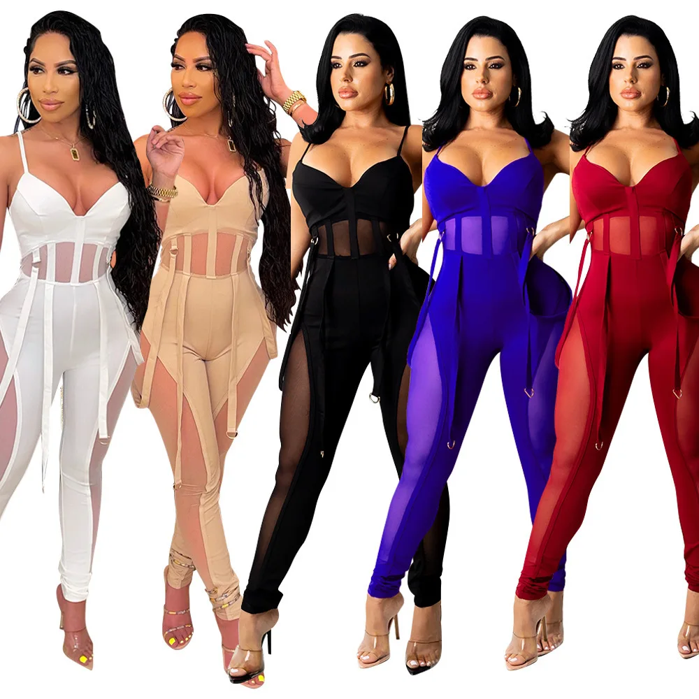2022 Summer Fashion Sexy Jumpsuit Backless Woman Mesh Jumpsuit One Piece Sexy Club Bodysuits, Picture color
2022 Summer Fashion Sexy Jumpsuit Backless Woman Mesh Jumpsuit One Piece Sexy Club Bodysuits, Picture color