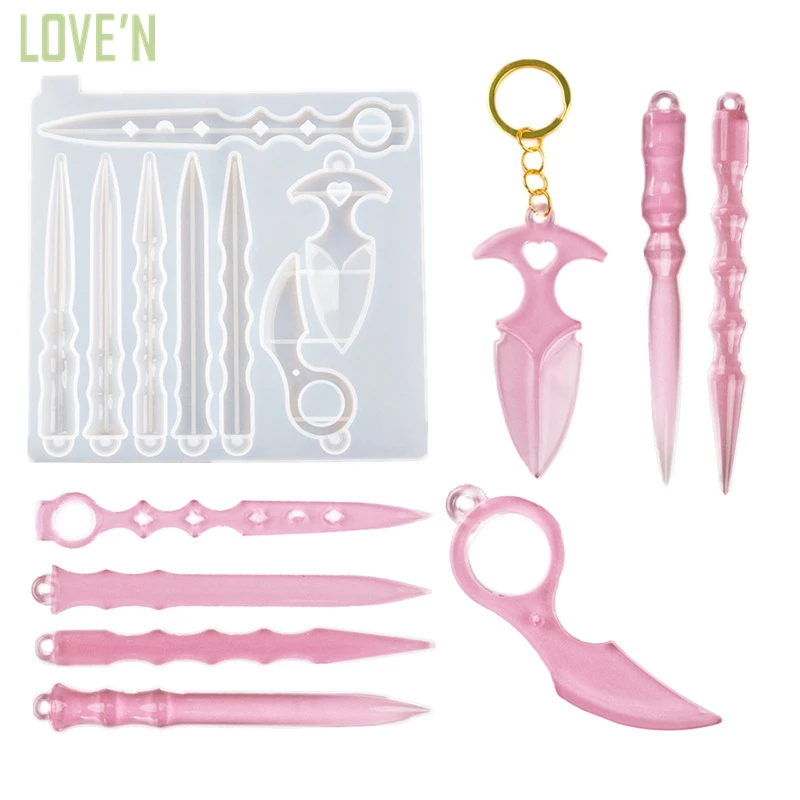 LOVE'N LV187S Key Hooks Epoxy Resin Art Glitter Self Defense Tool keychain Silicone Mold Gift for Women
LOVE'N LV187S Key Hooks Epoxy Resin Art Glitter Self Defense Tool keychain Silicone Mold Gift for Women