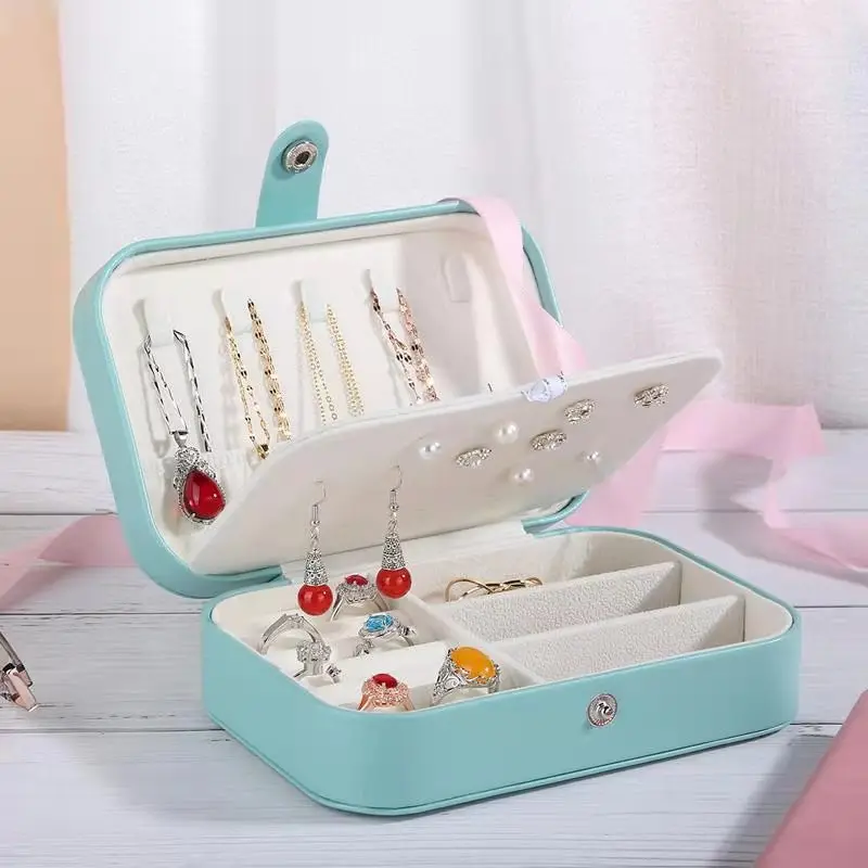 Necklace Ring Earring Storage Organizer Double Layer Jewelry Travel Case Girls Women Jewelry Box, Pink/black/green/white
Necklace Ring Earring Storage Organizer Double Layer Jewelry Travel Case Girls Women Jewelry Box, Pink/black/green/white
