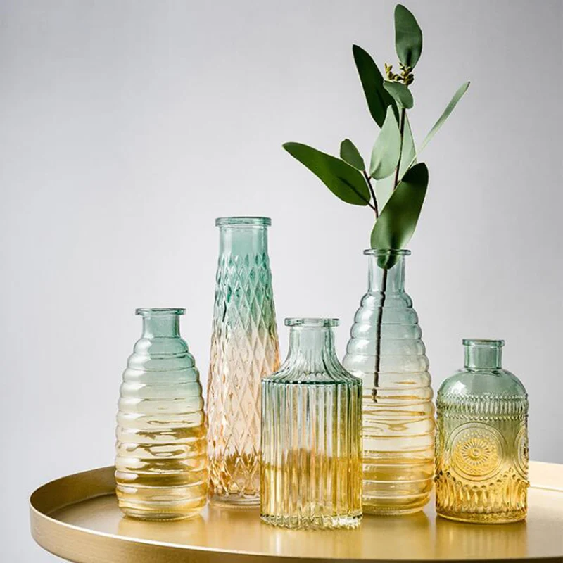 Glass Vase Home Decor Vintage Relief Flower Vase European Clear Room Decor Modern Home Decoration Accessories Hydroponic Plants
Glass Vase Home Decor Vintage Relief Flower Vase European Clear Room Decor Modern Home Decoration Accessories Hydroponic Plants
