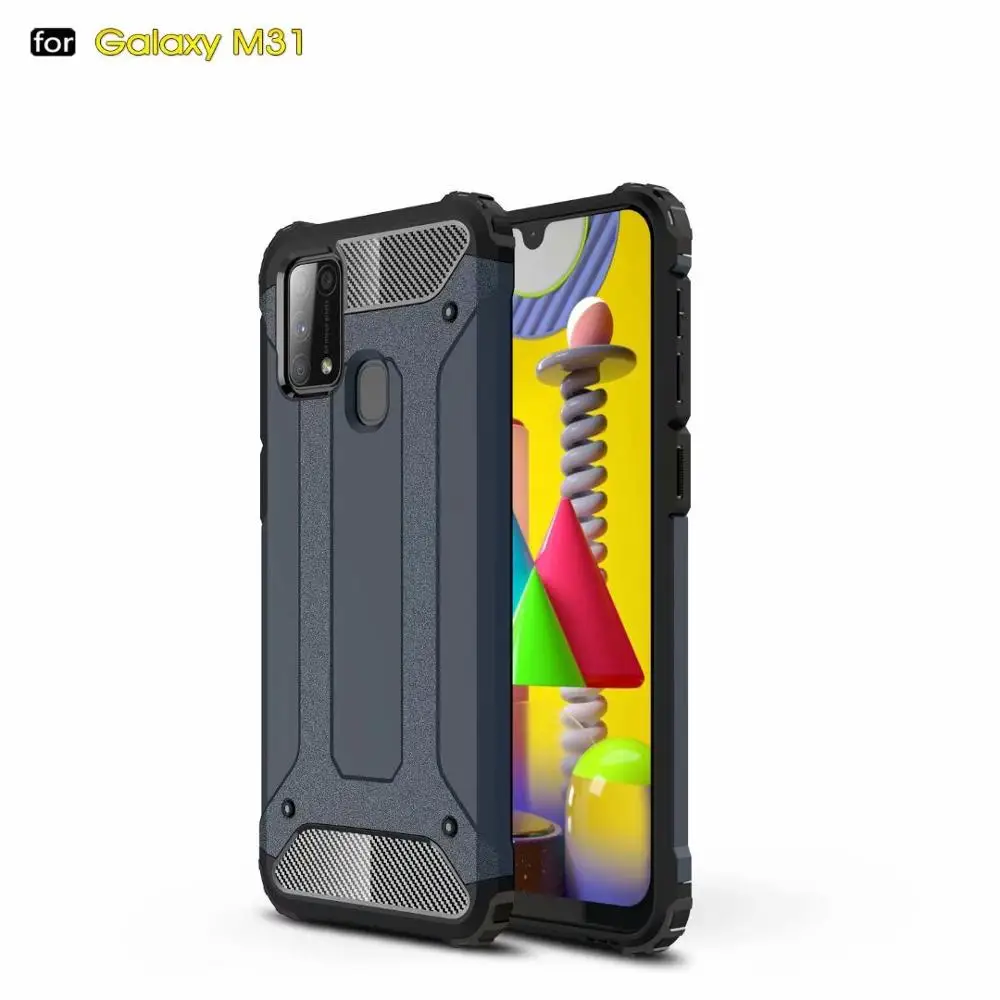 Hybrid Rugged Shockproof Armor Silicone Case Cover For Samsung Galaxy M31, As pictures
Hybrid Rugged Shockproof Armor Silicone Case Cover For Samsung Galaxy M31, As pictures