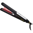1" Jet Black ionic Flat iron tourmaline titanium hair straightener